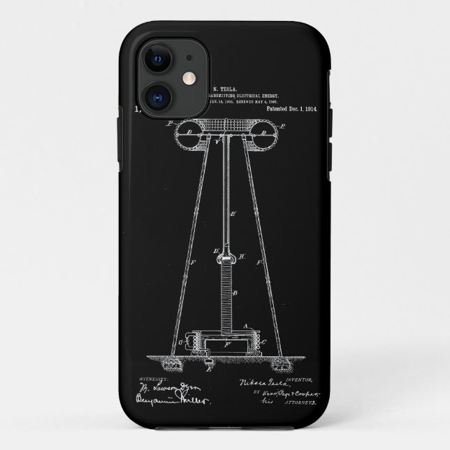Coques Case-Mate iPhone Émetteur Wardencliff d'énergie électrique de Tesla (Dos)