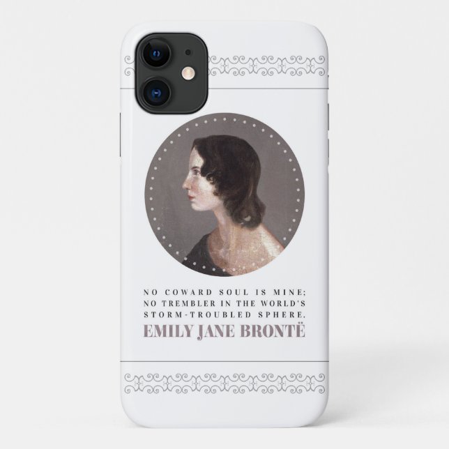 Coques Case-Mate iPhone Emily Bronte Portrait et Citation - Pas d'Âme Cowa (Dos)
