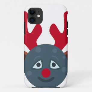 Coque Case-Mate Pour iPhone emoji de lune de rennes de noël