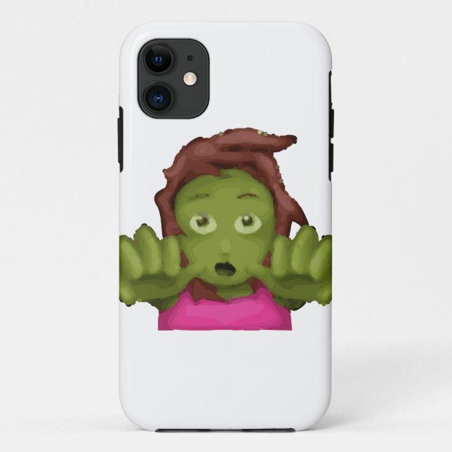 Coques Case-Mate iPhone emoji zombie femme (Dos)