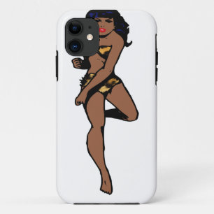 Coques Pour iPhone empreinte de léopard africain pin up