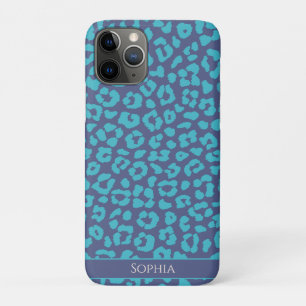 Case-Mate iPhone Case Empreinte de léopard bleu