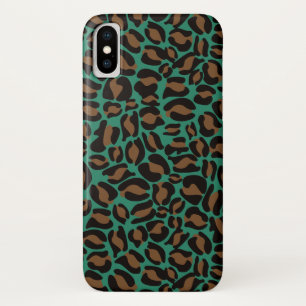 Case-Mate iPhone Case Empreinte de léopard Motif Jungle vert brun