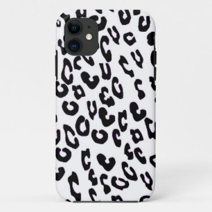 Etui iPhone Case-Mate Empreinte de léopard noir et blanc