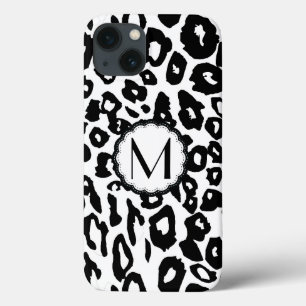 Etui iPhone Case-Mate Empreinte de léopard noir et blanc