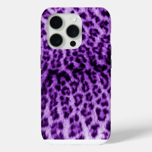 Coque Case-Mate iPhone Empreinte de léopard pourpre