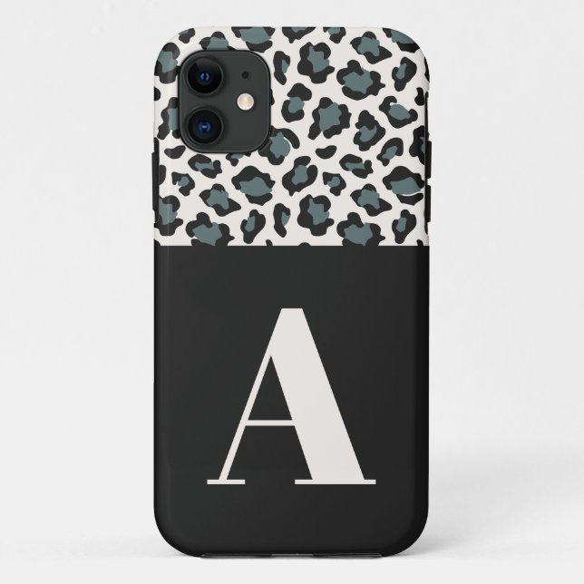Coques Case-Mate iPhone Empreinte de léopard première typographie audacieu (Dos)