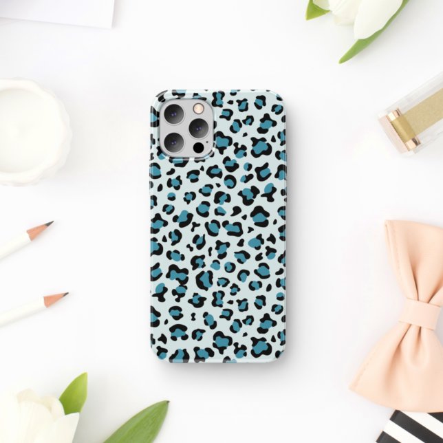 Coques Case-Mate iPhone Empreinte de léopard, Spots de léopard, Leopard bl (Créateur téléchargé)