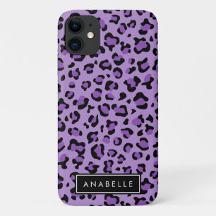 Case-Mate iPhone Case Empreinte de léopard, Spots, Leopard Violet, Votre
