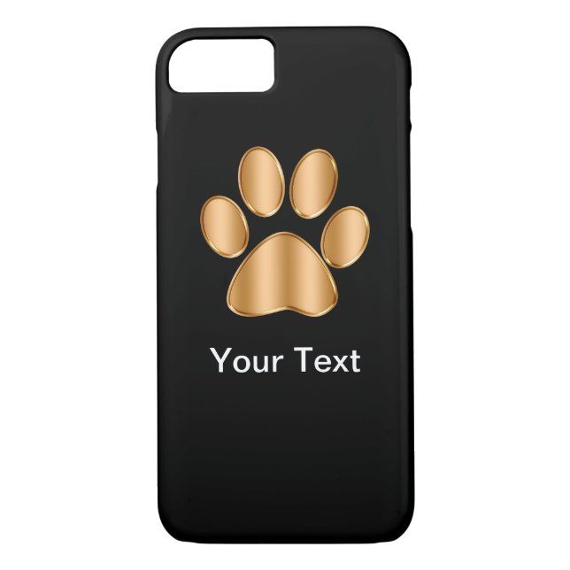 Coques Case-Mate iPhone Empreinte de patte chic de chien (Dos)