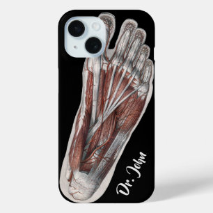 Coque Case-Mate iPhone Empreinte de podologie d'anatomie humaine vintage 