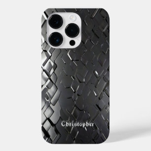 Coque Case-Mate iPhone Empreinte en acier inoxydable titane argent