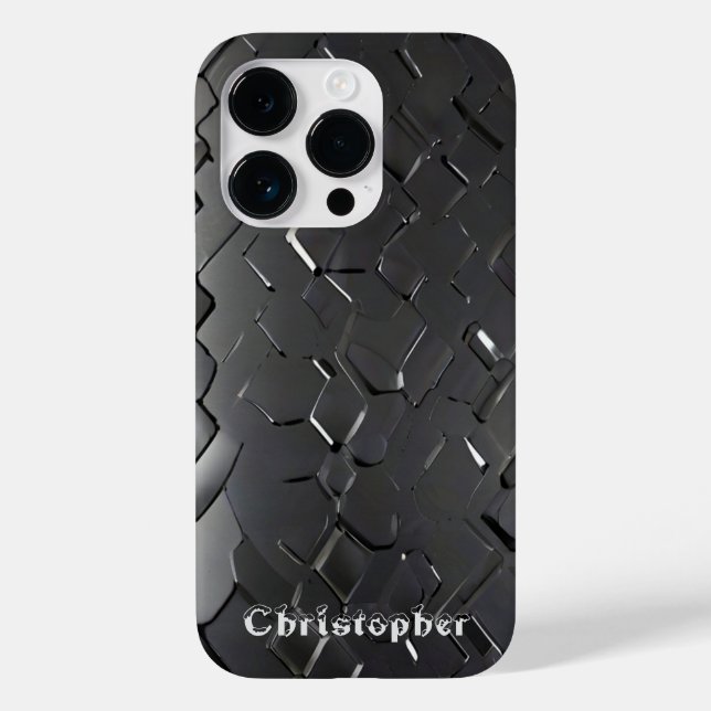 Coques Case-Mate iPhone Empreinte en acier inoxydable titane argent (Verso)
