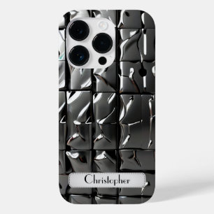 Coque Case-Mate iPhone Empreinte en acier inoxydable titane argent