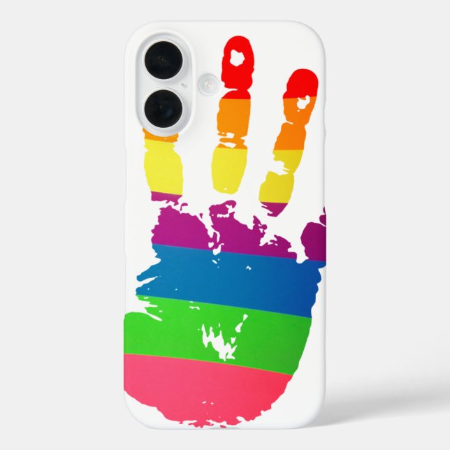 Coques Case-Mate iPhone Empreinte Rainbow (Verso)