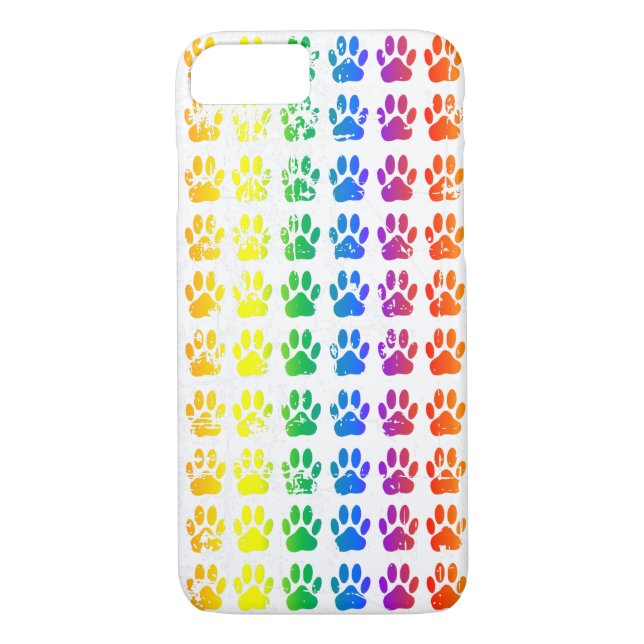 Coques Case-Mate iPhone Empreinte Rainbow Dog en détresse (Dos)