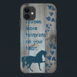 Coque Case-Mate iPhone Empreintes de pas de cheval<br><div class="desc">Un cheval laisse une marque spéciale sur votre âme,  et empreintes de pas sur votre coeur.</div>