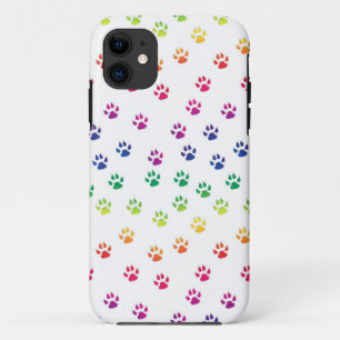 Coque Case-Mate iPhone Empreintes de pattes colorés mignons