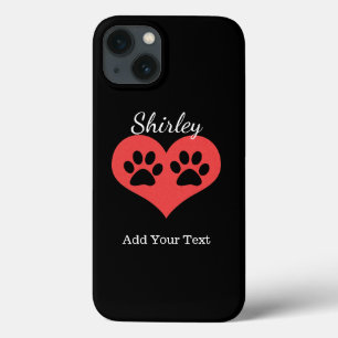 Case-Mate iPhone Case Empreintes de pattes dans mon coeur par Shirley Ta