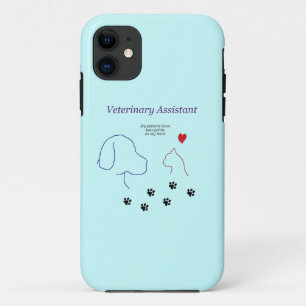 Case-Mate iPhone Case Empreintes de pattes vétérinaires sur mon coeur