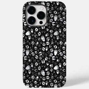 Coque Case-Mate iPhone Empreintes de pied 01.b. BG noir