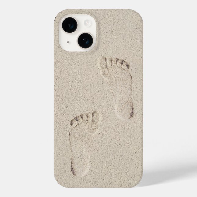 Coques Case-Mate iPhone Empreintes nues dans le sable (Verso)