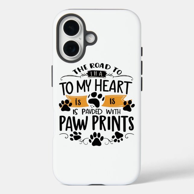 Coques Case-Mate iPhone Empreintes Sur Le Coeur (Verso)