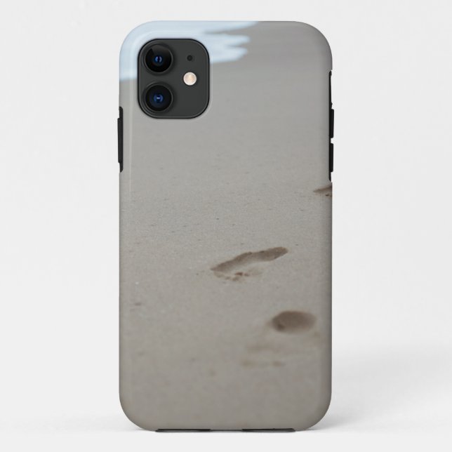 Coques Case-Mate iPhone Empreintes sur une plage blanche au Mozambique (Dos)