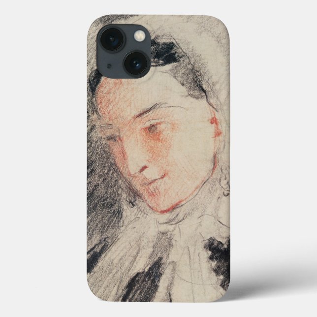 Coques Case-Mate iPhone Empress Eugénie (black & red chalk) (Verso)