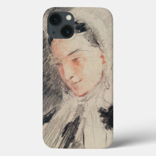 Etui iPhone 13 Empress Eugénie (black & red chalk)