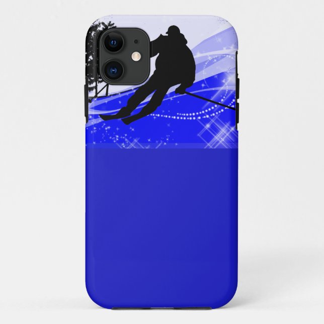 Coques Case-Mate iPhone En descendant sur la pente de ski (Dos)