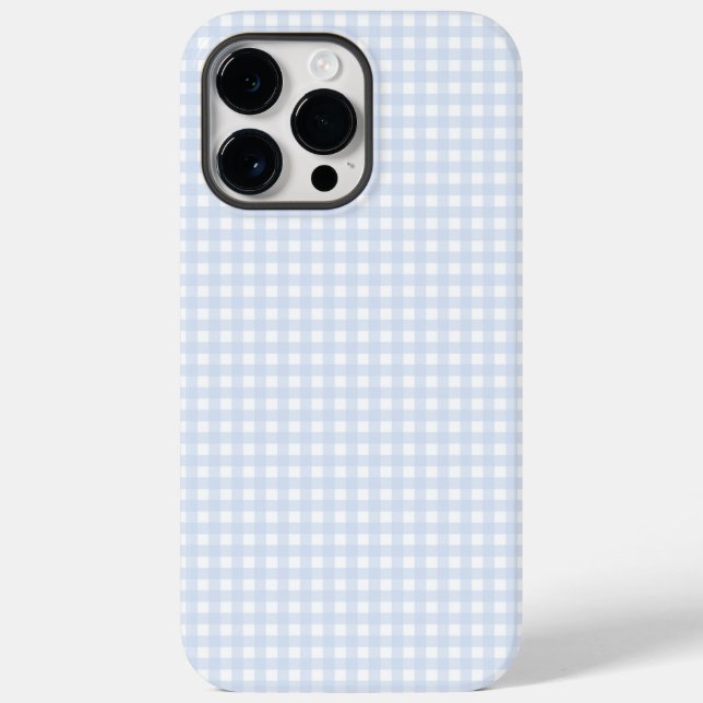 Coques Case-Mate iPhone En vichy bleu F & L (Verso)