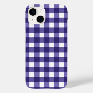 Coque Case-Mate iPhone En vichy bleu marine