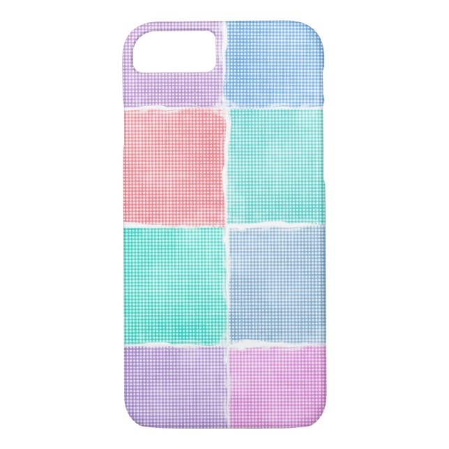 Coques Case-Mate iPhone en vichy blocs (Dos)