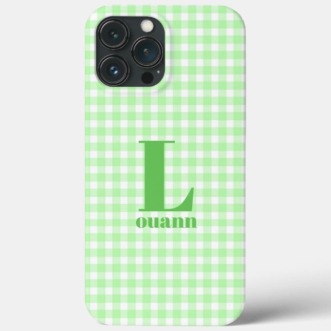 Coques Case-Mate iPhone en vichy citron (Verso)