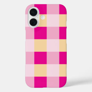Coque Pour iPhone 16 en vichy Motif
