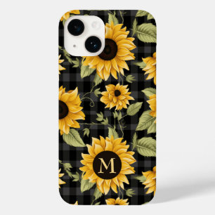 Coque Case-Mate iPhone en vichy Motif tournesol