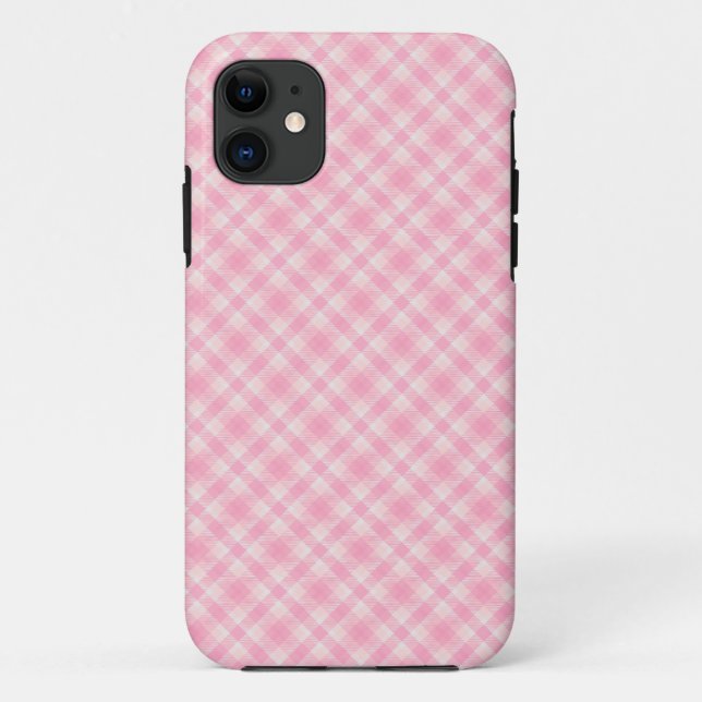 Coques Case-Mate iPhone En vichy rose (Dos)