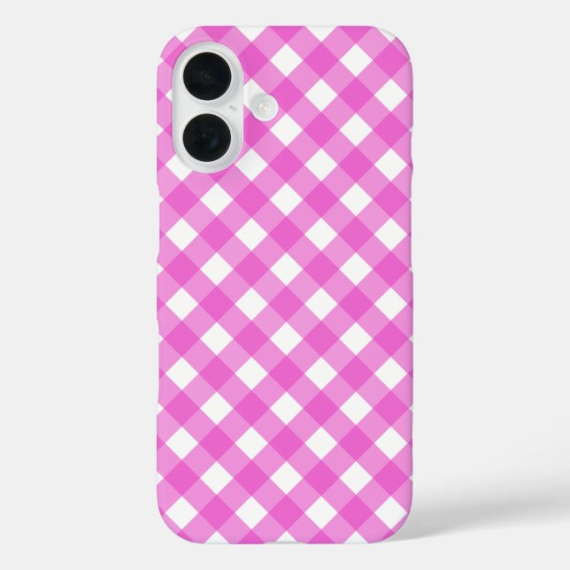 Coques Case-Mate iPhone En vichy rose (Verso)