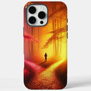 Coque iPhone 16 Pro Max Enchanted Crossroads - Vibrant Autumn Forest Art P