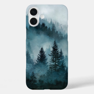 Coque Pour iPhone 16 Plus Enchanted Midnight Blue Forest