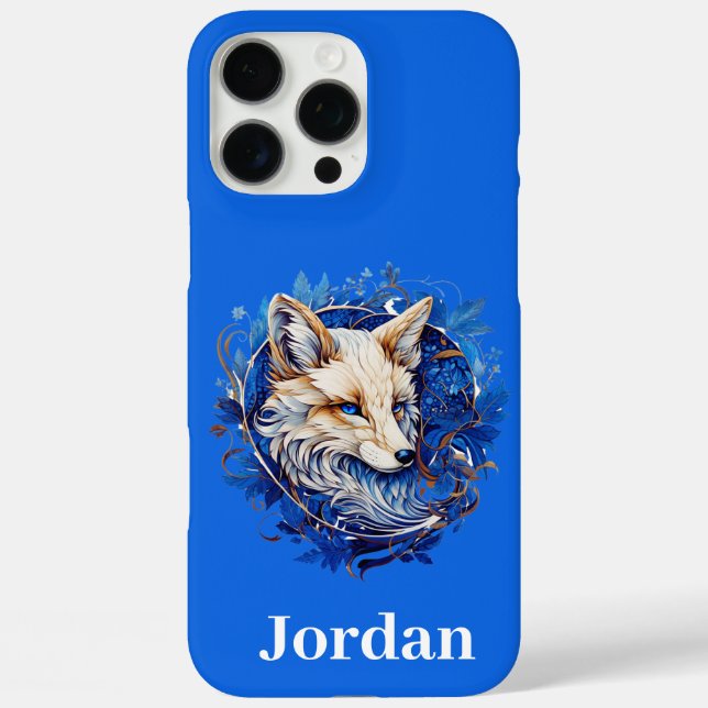 Coques Case-Mate iPhone Enchanter Fox avec nom personnalisé (Verso)