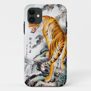 Coque iPhone 11 Encre pelucheuse chinoise orientale fraîche