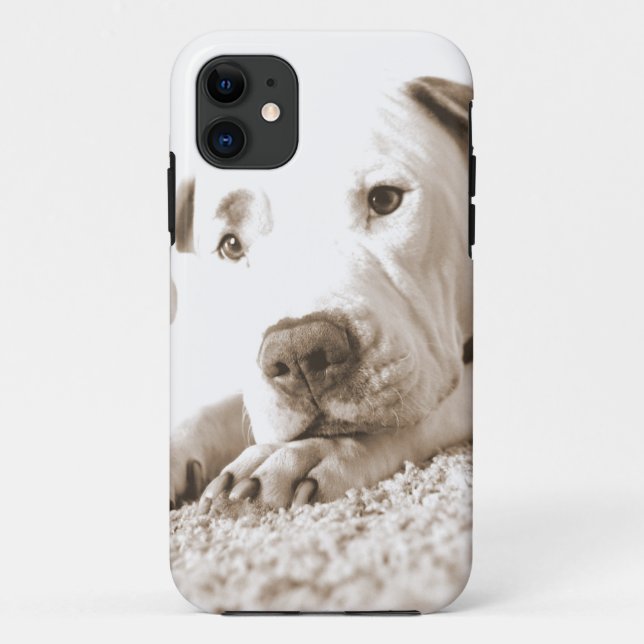 Coques Case-Mate iPhone endormi pitbull blanc amical haine acte pas race (Dos)