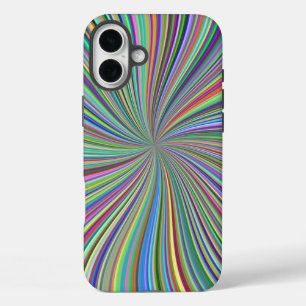 Coque Pour iPhone 16 Plus Énergétique Colorful Ribbon Sunburst