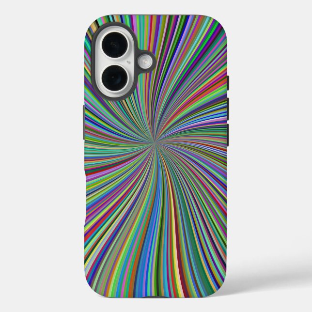 Coques Case-Mate iPhone Énergétique Colorful Ribbon Sunburst (Verso)