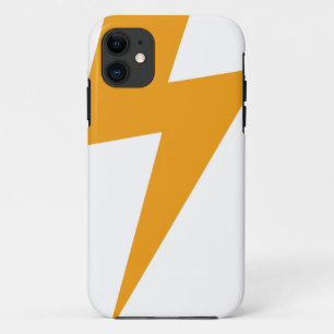 Coque iPhone 11 Énergie de Tonnerre Imprimé Jaune