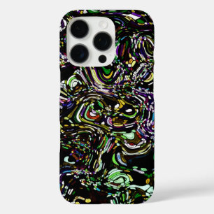 Coque iPhone 16 Pro Energie hypnotique de tourbillon vert