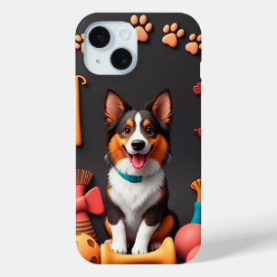 Coque Case-Mate iPhone Énergie joyeuse de Corgi heureux Vibes de chiot du