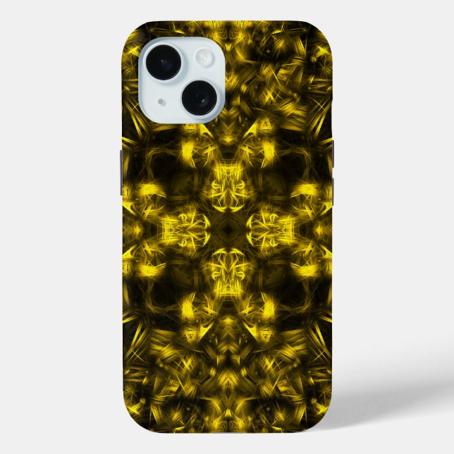 Coques Case-Mate iPhone Énergie sacrée dorée Art fractal (Verso)